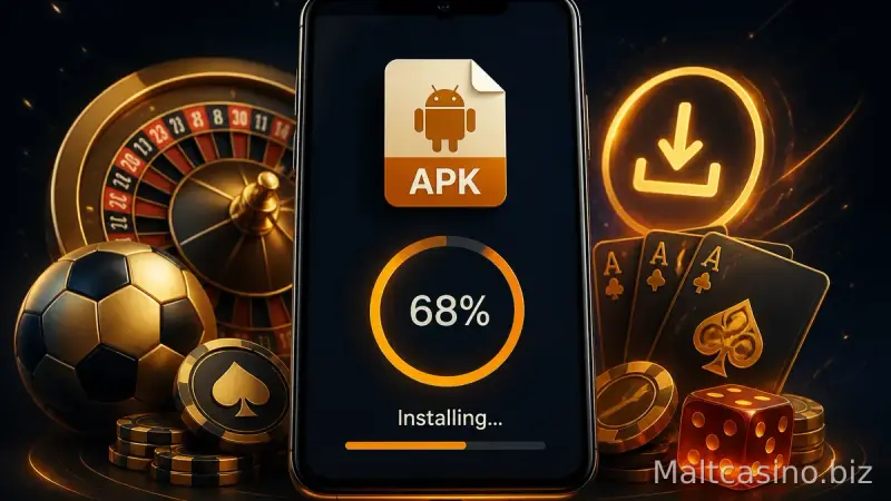 Maltcasino Apk Mobil Giriş Görseli